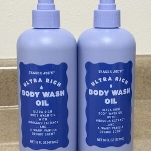 Limited Trader Joe's Ultra Rich Body Wash Oil Duo Set